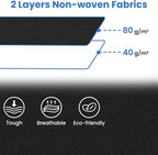 Fab totes 4 Pack Clothes Storage, Foldable Thick Fabric Blanket Storage Bags - Image 3
