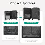 Hard Shell Luggage 20 Inch Travel Suitcase, ABS Aluminum Frame, Lightweight - Image 7
