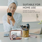 3Pcs Crystal Clear PVC Travel Toiletry Bag Kit - Image 2