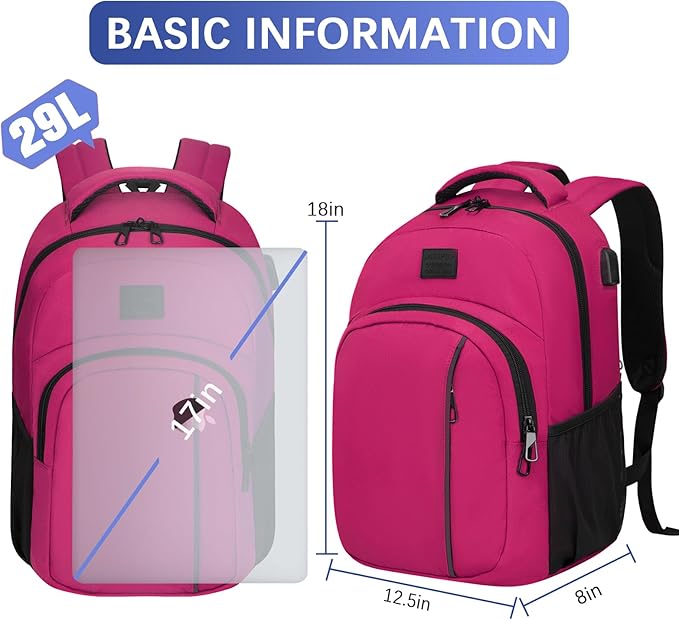 LARIPOP Travel Laptop Backpack, 15.6 Inch Business Laptop backpack - Image 5