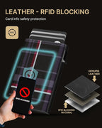 typecase Mens Wallet Card Holder: Pop Up Aluminum Case, Carbon Fiber Leather - Image 4