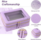 Aveniee Clear Makeup Bags, Double Layer Cosmetic Bags - Image 3