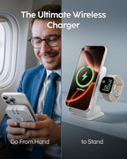 myCharge EcoHub 3 in 1 Apple Charging Station & Magsafe Battery Pack | Wireless - Image 2
