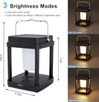 Solar Lantern Outdoor Table Lamp, Touch Control Outdoor Cordless Lantern - Image 2