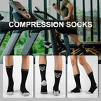 DOVAVA Dri-tech Compression Crew Socks, Comfort Boost Circulation - Image 2
