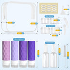 16pack Travel Bottles for Toiletries, TSA Approved Travel Size Containers Set - Image 2