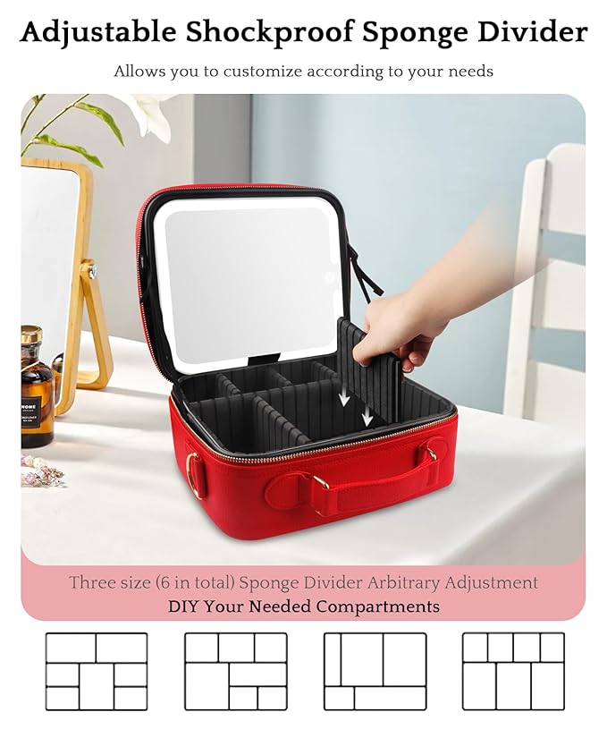 MOMIRA Travel Makeup Bag Cosmetic Bag - Image 6