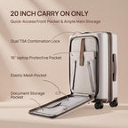 NINETYGO Medium Checked Luggage 25 Inch, Flat Top Opening Checking In Luggage - Image 5