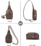 Telena Small Sling Bag for Women Leather Crossbody Fanny Packs Chest Bag for - Image 7