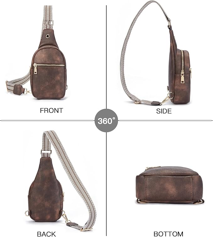 Telena Small Sling Bag for Women Leather Crossbody Fanny Packs Chest Bag for - Image 7