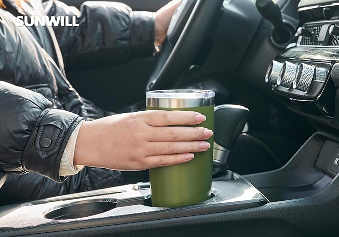 SUNWILL Travel Coffee Tumbler 20 oz, Insulated Mug - Image 6