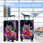 Cat Luggage Cover Washable Suitcase Protector Anti-Scratch, Stretchable Fit - Image 5