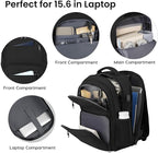 Backpack for Men and Women, School Backpacks for Teen Boys Water Resistant TSA - Image 3