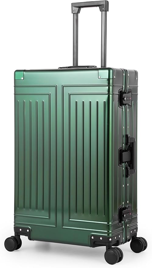 All Aluminum Magnesium Carry On Luggage，Cut from Whole Aluminum Sheet，22x14x9 by KANGSHILU