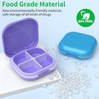 Daily Pill Organizer 4 Compartments, Small Pill Box Portable Travel Pill Case - Image 5