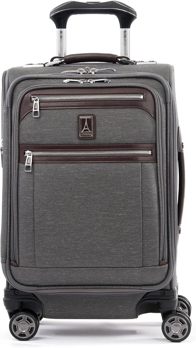 Travelpro Platinum Elite Softside Expandable Carry on Luggage, 8 Wheel Spinner by Travelpro