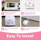 Portable Door Stop Alarm, No Installation Required, Provides Security - Image 3