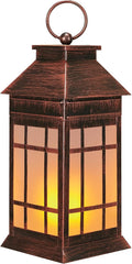 18" Glass Solar Lanterns Outdoor Waterproof, Large Solar Flickering Flame by anyperfect