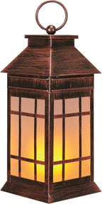 18" Glass Solar Lanterns Outdoor Waterproof, Large Solar Flickering Flame by anyperfect
