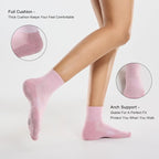 CS CELERSPORT 6 Pairs Women's Running Ankle Socks Athletic Sport Socks Cushioned - Image 4