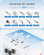 LENCENT Universal Travel Adapter, 100W GaN3 International Adaptor - Image 4