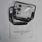 Lermende 2pcs Clear Toiletry Bag TSA Approved Travel Bag, Carry On - Image 8