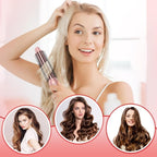 Thermal Brush, Heated Round Brush & Curling Iron with Ceramic Ionic Technology, Hair Tools for Volumizing & Styling, Travel-Friendly Hot Comb with Adjustable Temperature（Gold 1 inch）