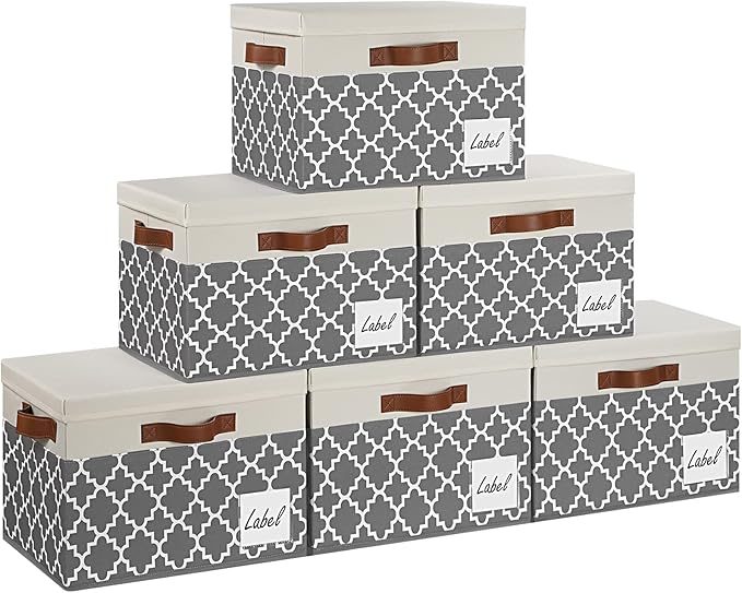 GhvyenntteS Large Fabric Storage Bins by GhvyenntteS