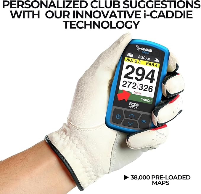 Izzo Swami 6000 Handheld Golf GPS Water-Resistant Color Display - Image 2