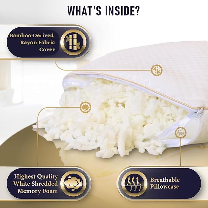 Royal Therapy King Size Pillows, Memory Foam Pillow - Image 5