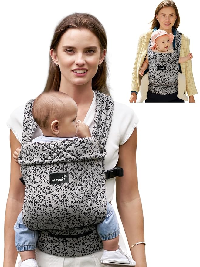 GROWNSY Baby Carrier Newborns to Toddlers, Ergonomic Baby Toddler Carrier Wraps by GROWNSY