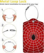 Spider Web 2-Pcs Premium Leather Tags - Image 3