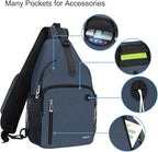 MOSISO Sling Backpack Bag, Crossbody Shoulder Bag Travel Hiking Daypack Chest - Image 3