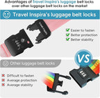 Travel Inspira Luggage Straps for Suitcases - Image 2