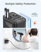 LENCENT Universal Travel Adapter, GaN III 30W International Charger - Image 7