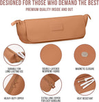BAREFOOT CARIBOU Hair Tools Travel Bag and Heat Resistant Mat for Flat Irons, Straighteners, Curling Iron, and Haircare Accessories, 2-in-1 design, with Interior Pockets, Portable Organizer