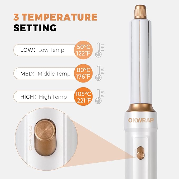 6 in ONE Blow Dryer Brush Ionic Hair Dryer Brush for Women, Hot Air Brush Hair Styling Tools 100-120V, Air Curling Iron Round Brush Blow Dryer 800W