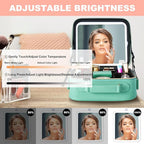 Mocado Travel Makeup Bag with LED Lighted Mirror, Travel Makeup Organizer - Image 4