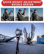 IFOOTAGE Monopod for Camera 71" Cobra 3 A180F, Quick Adjust Monopod - Image 7