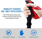 BISINNA Collapsible Trekking Hiking Poles- 2 Pack Folding Aluminum Walking - Image 4