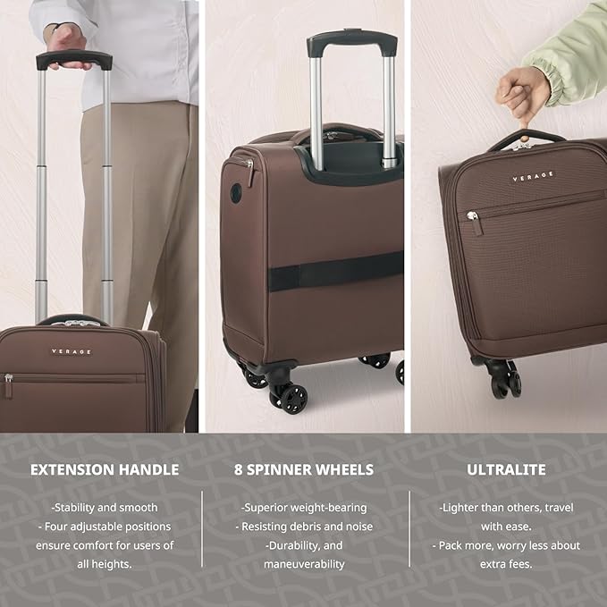 Verage Underseat Carry On Luggage - Image 4