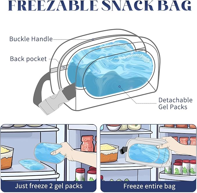 Small Cooler Bag Freezable Lunch Bag - Image 2
