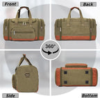 Men'S Duffle Bag For Travel, Expandable Canvas Duffel Bags Overnight Weekend - Image 7