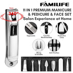 Manicure Kit, FAMILIFE Professional Manicure Set Nail Kit, 11 in 1 Stainless - Image 3