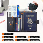 Melsbrinna Premium Leather Passport Holder Covers Case, Waterproof Rfid - Image 2