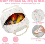 Bluboon Lunch Bag for Women Men Cute Corduroy Lunch Tote Bags Reusable - Image 6