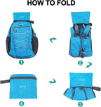 BOVIP 20L Hiking Backpack Lightweight Packable Hiking Daypack Small Travel - Image 4