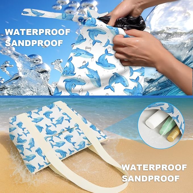 Beach Bags Wet Bag for Swimsuit Tote Bag for Friends Travel Gifts, Aloha Bags - Image 5