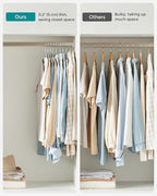 SONGMICS Clothes Hangers, Space-Saving, Light Gray and Dark Gray UCRF50G - Image 7