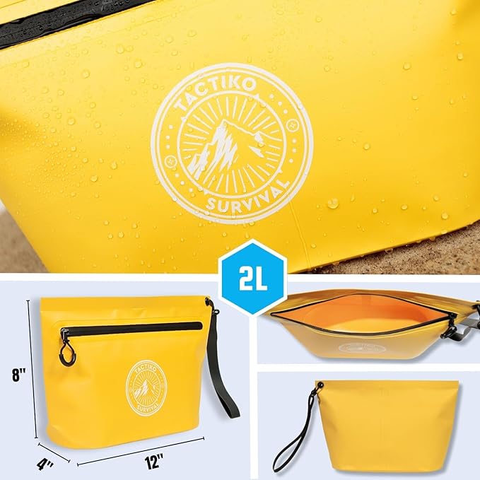 Tactiko Heavy-Duty Splash Water Resistant Zipper Pouches - 3L Hold-All - Image 7